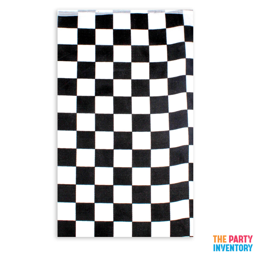 Black and White Checkered Rectangle Bunting Flags