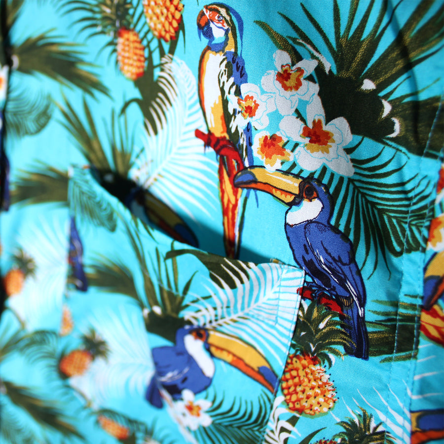 Adult Hawaiian Shirt (Tropical Birds)