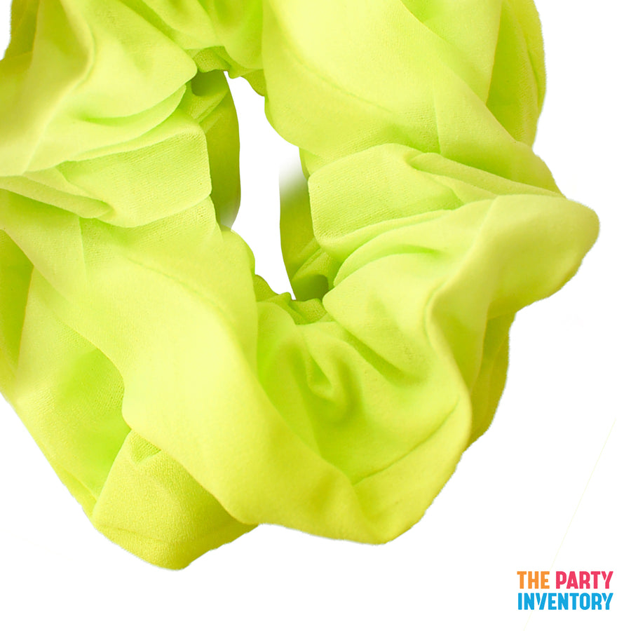 Fluro Yellow Hair Scrunchie (2pk)