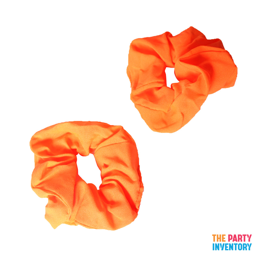 Fluro Orange Hair Scrunchie (2pk)