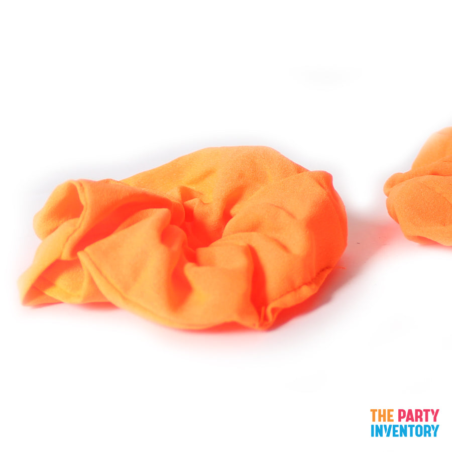 Fluro Orange Hair Scrunchie (2pk)