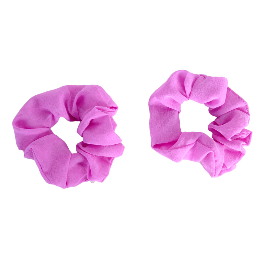 Fluro Purple Hair Scrunchie (2pk)