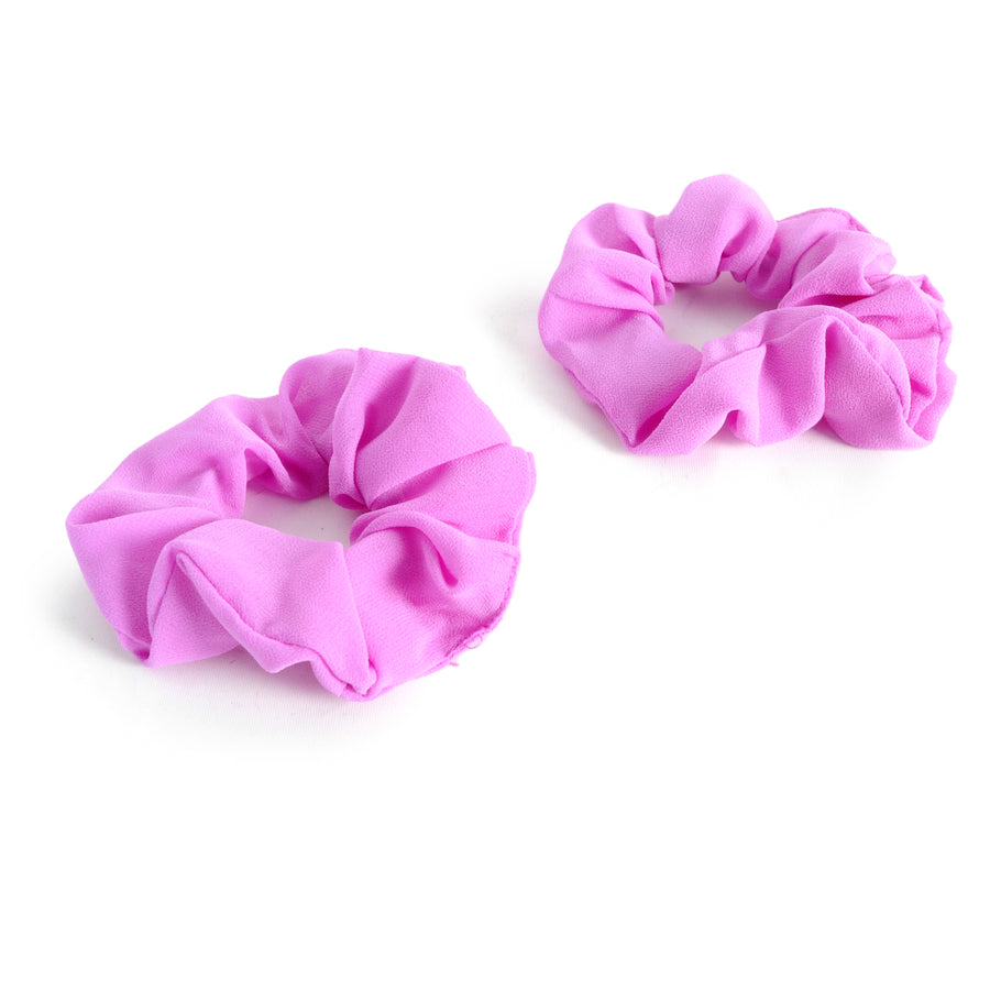 Fluro Purple Hair Scrunchie (2pk)