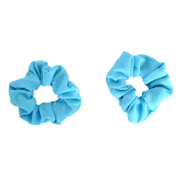 Fluro Blue Hair Scrunchie (2pk)