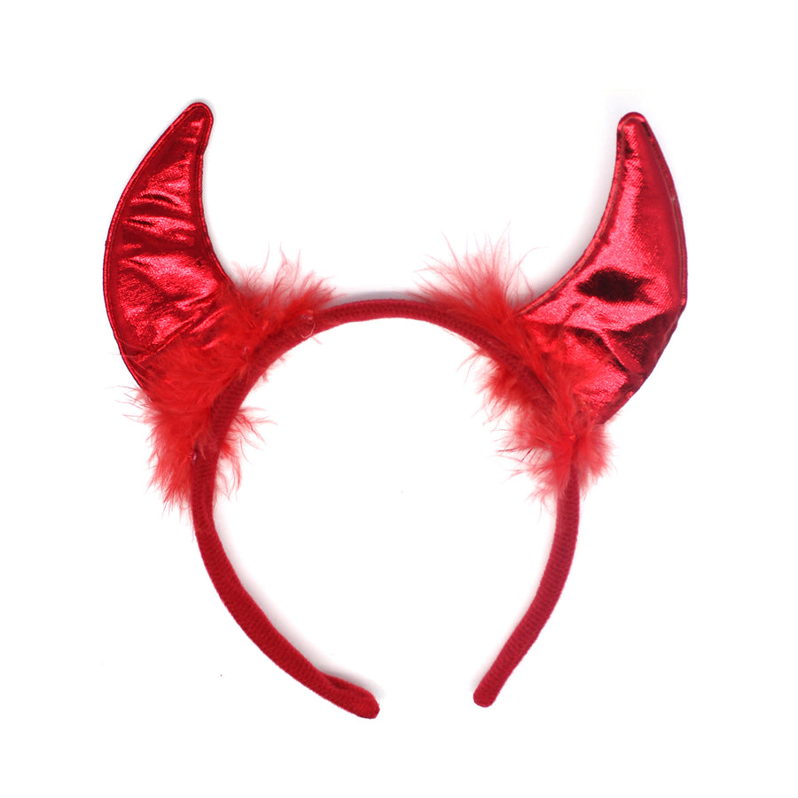 Devil Metallic Horns Headband