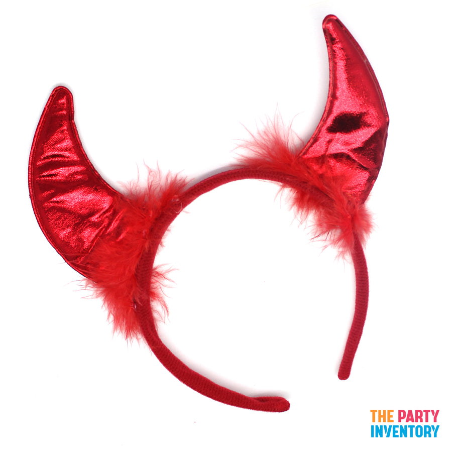 Devil Metallic Horns Headband