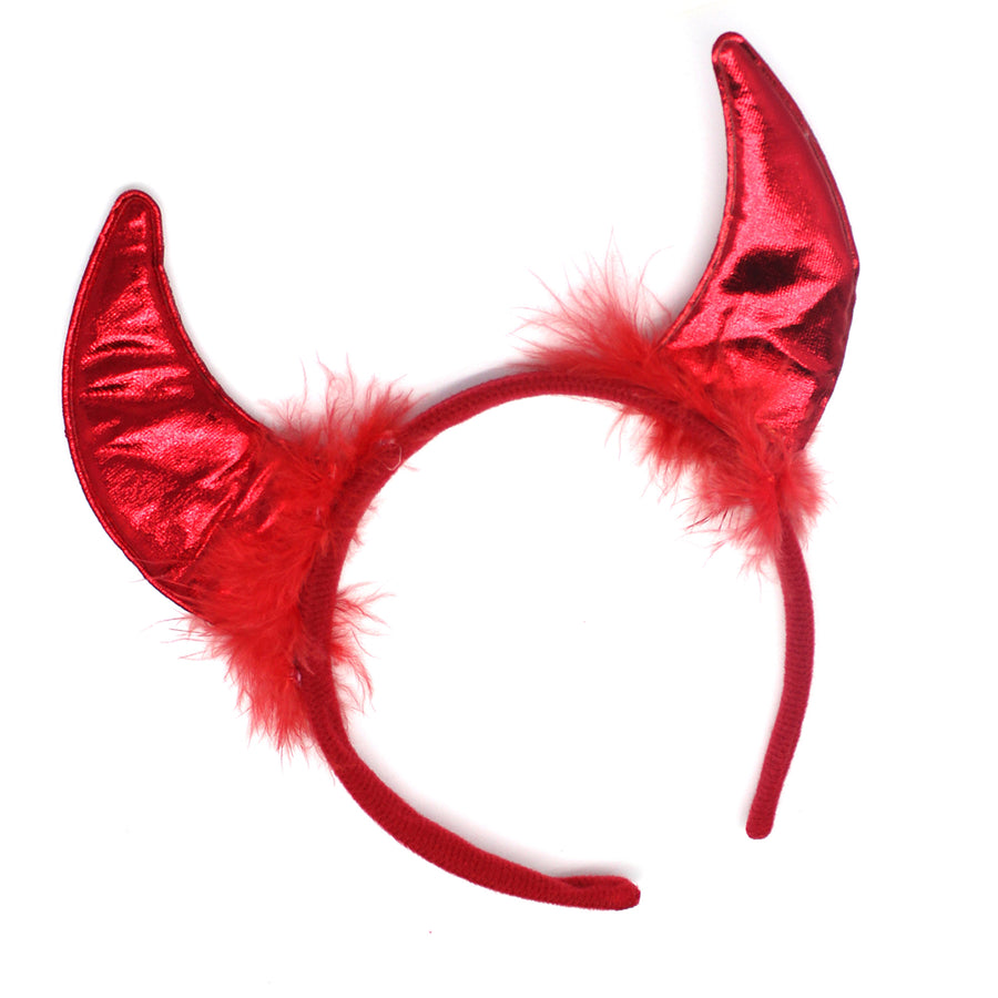 Devil Metallic Horns Headband