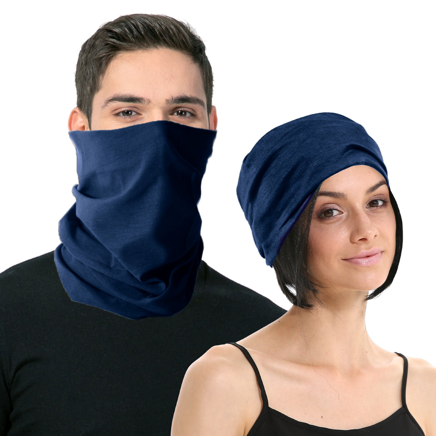 Navy Blue Tube Bandana