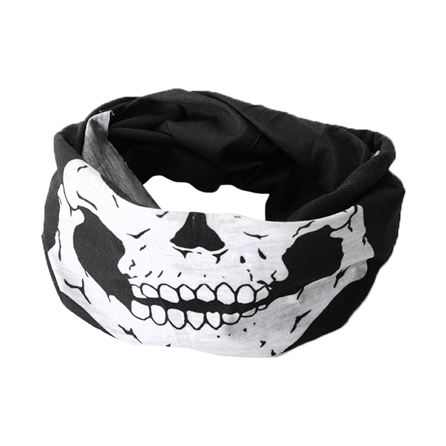 Skull Mouth Black Tube Bandana