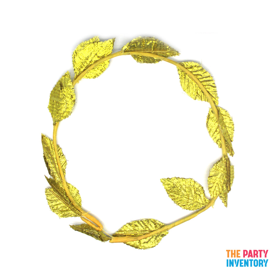 Gold Leaf Wreath Headpiece