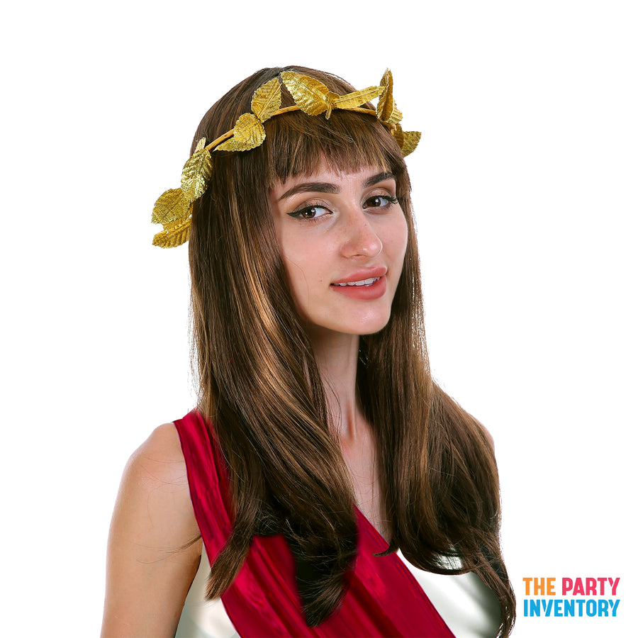 Gold Leaf Wreath Headpiece