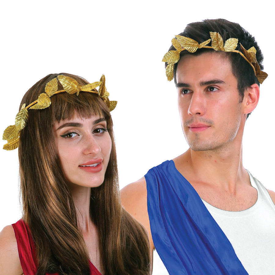 Gold Leaf Wreath Headpiece