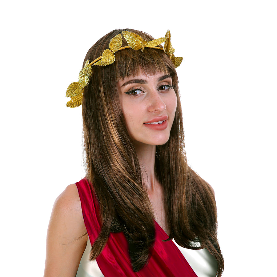 Gold Leaf Wreath Headpiece