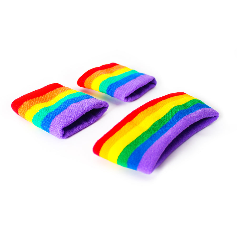 Rainbow Headband & Wristband Set