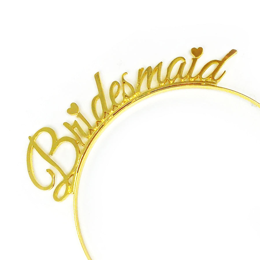 Gold Deluxe Bridesmaid Headband