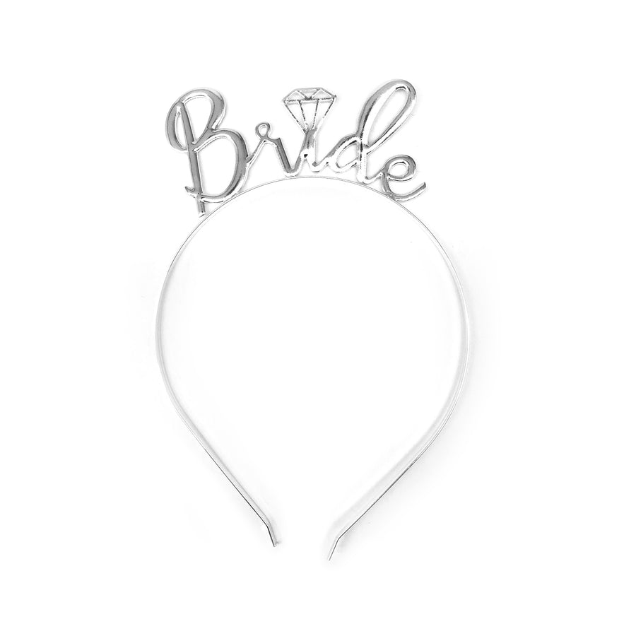 Silver Deluxe Bride To Be Headband