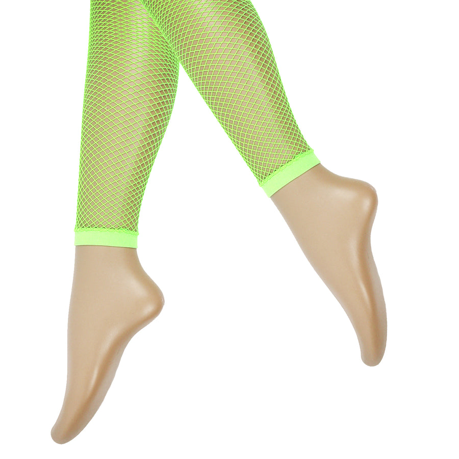 Green Fishnet Leggings