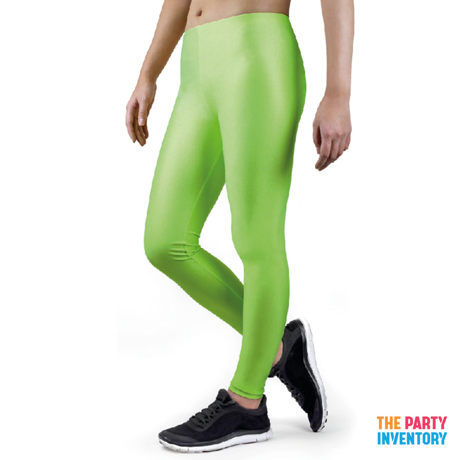Lime Green Crop Top and Leggings Set