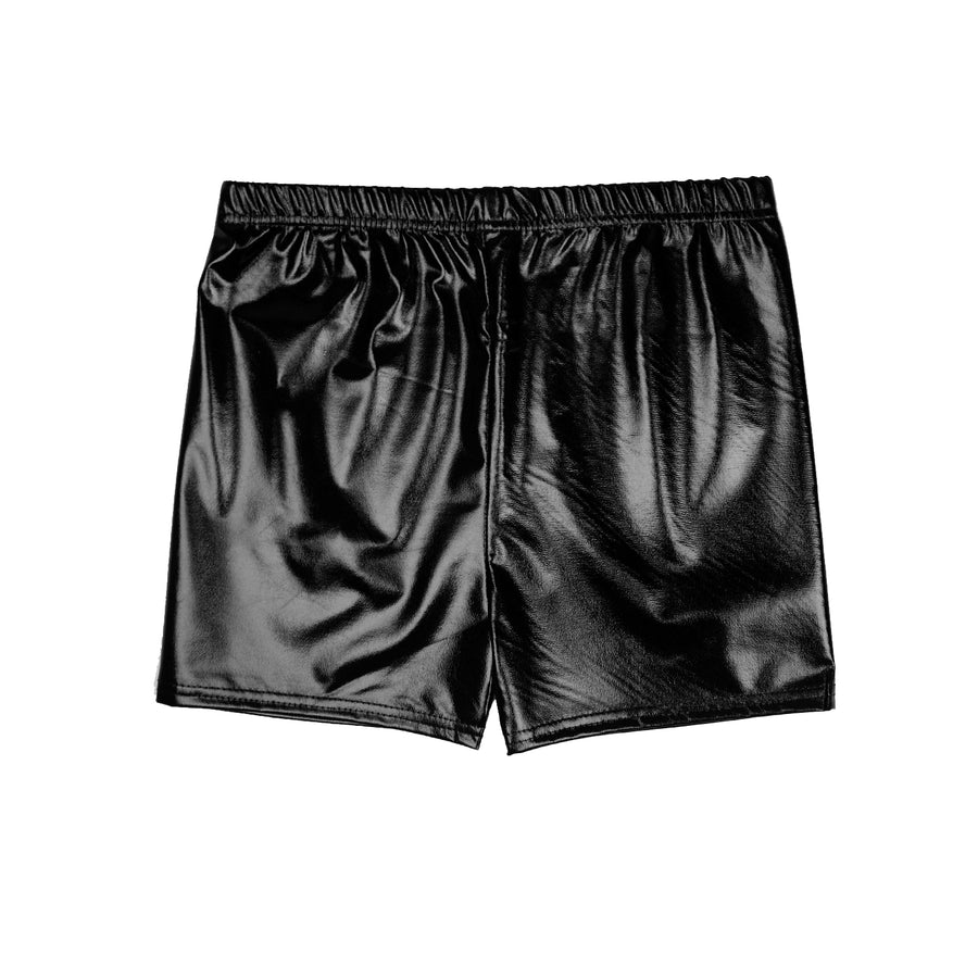 Black Metallic Shorts