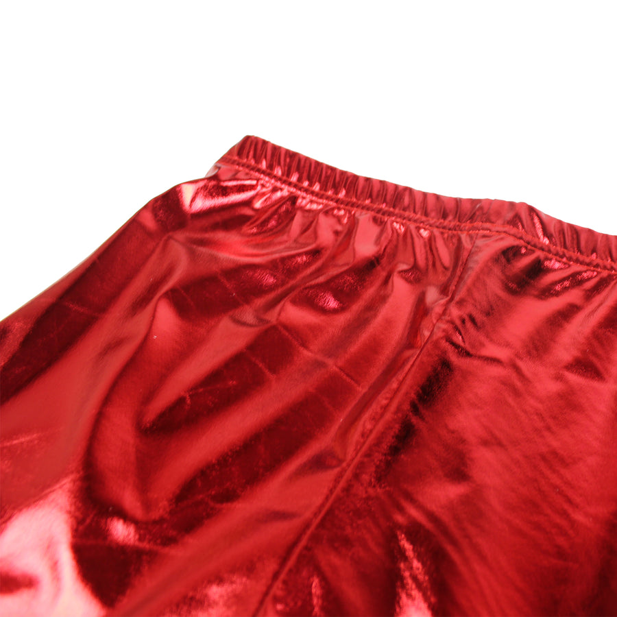 Red Metallic Shorts