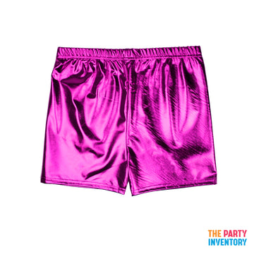 Hot Pink Metallic Shorts