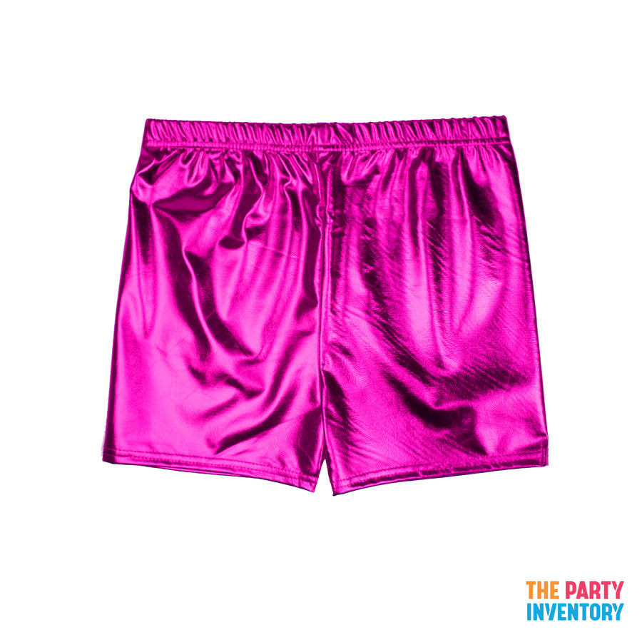 Pink Metallic Shorts