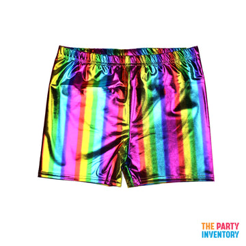 Rainbow Metallic Shorts