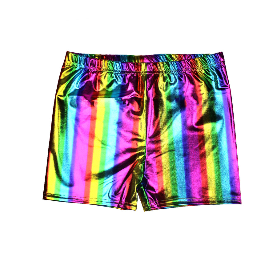 Rainbow Metallic Shorts