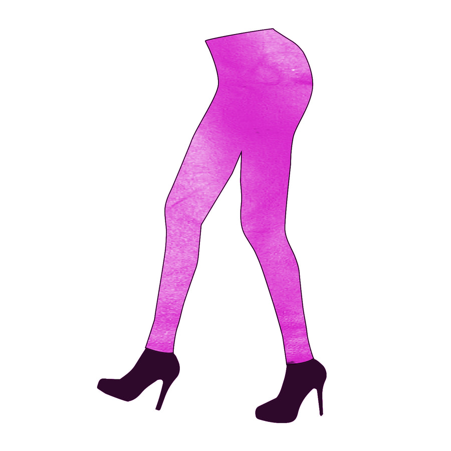 Metallic Leggings (Hot Pink)