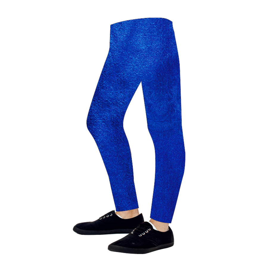 Metallic Leggings (Blue)