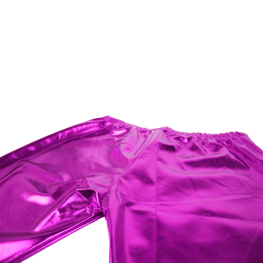 Children's Metallic Leggings (Hot Pink)