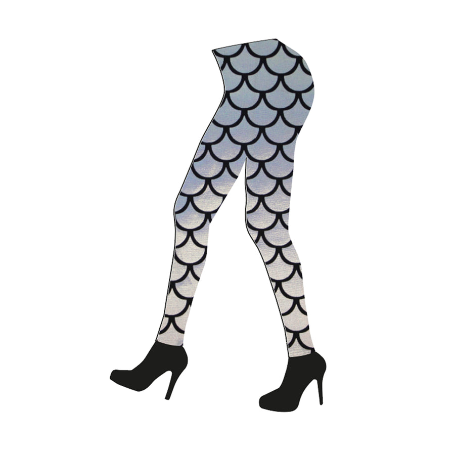 Mermaid Leggings (Silver Holographic)