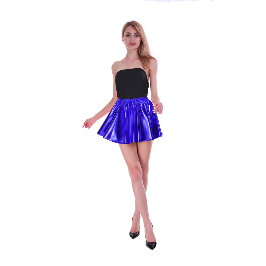 Blue Metallic Skirt (Kids/Adults)