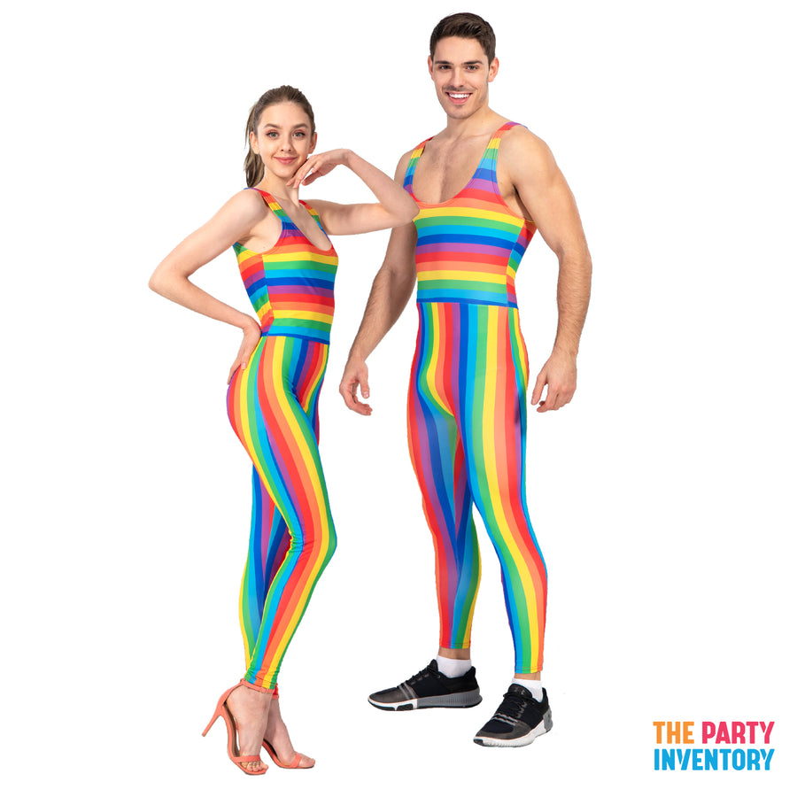 Adult Rainbow Unitard Jumpsuit