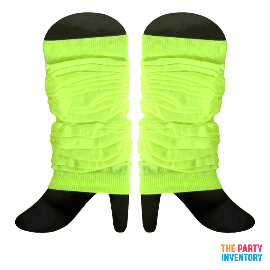 Fluro Yellow Leg Warmers