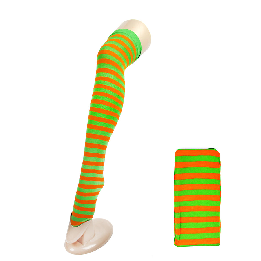 Over Knee Stockings (Orange & Green)