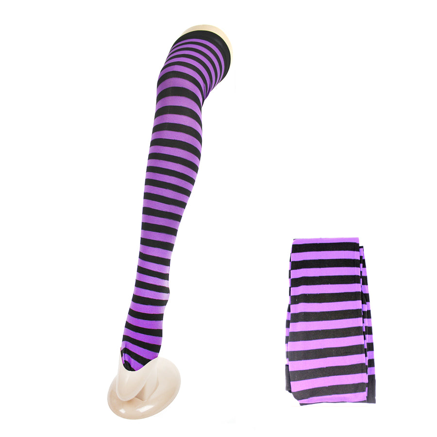 Over Knee Stockings (Purple & Black)