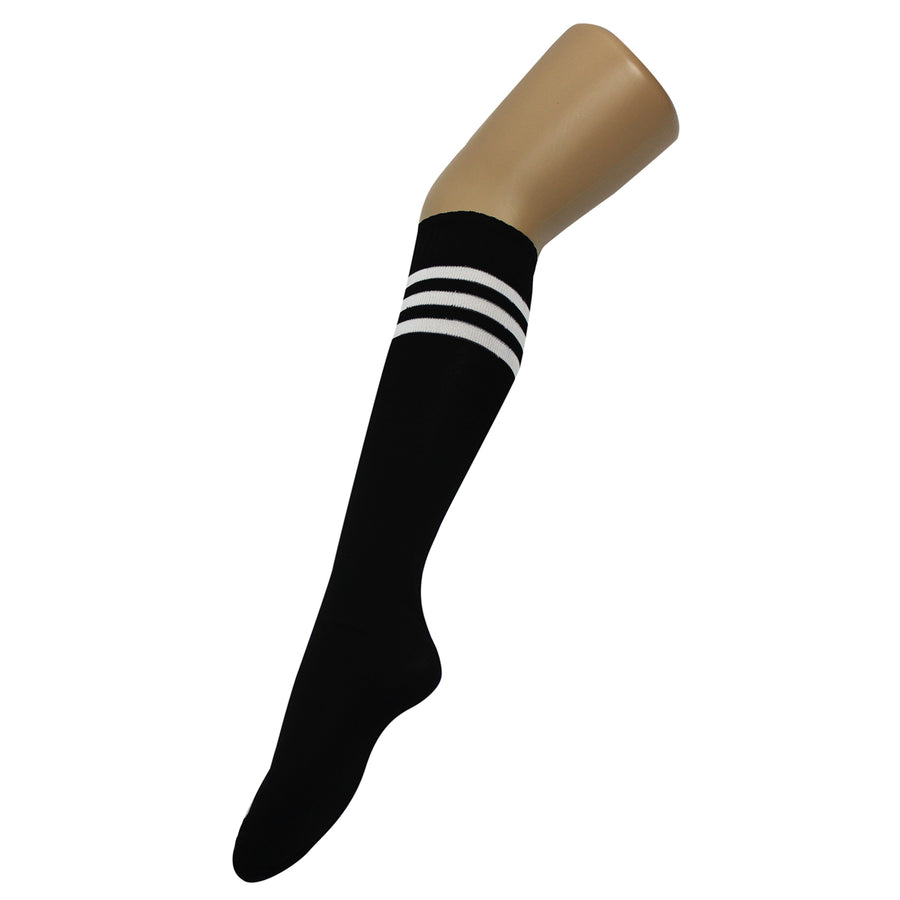 Black Sports Socks (3 Stripe)