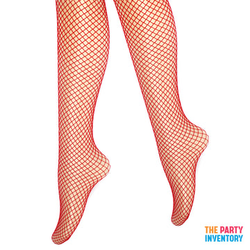 Red Fishnet Pantyhose