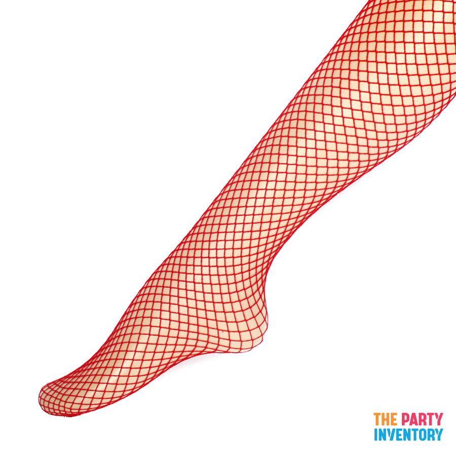 Red Fishnet Pantyhose