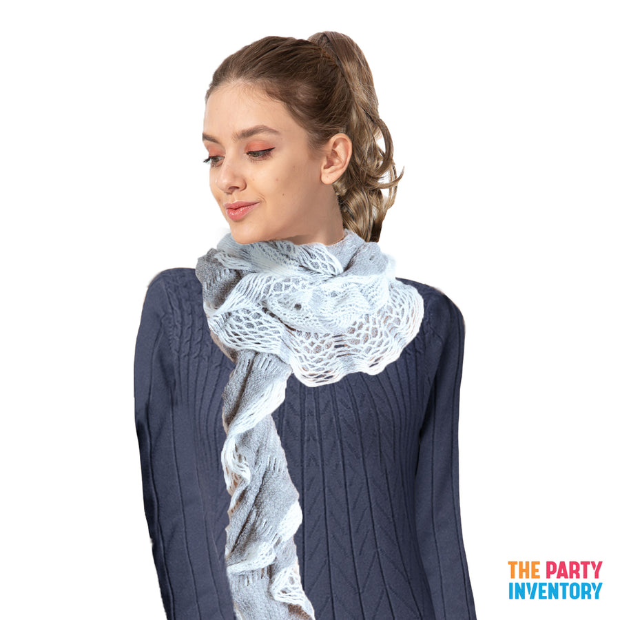 Winter Net Frill Curl Scarf