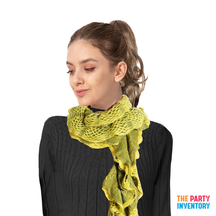 Winter Net Frill Curl Scarf