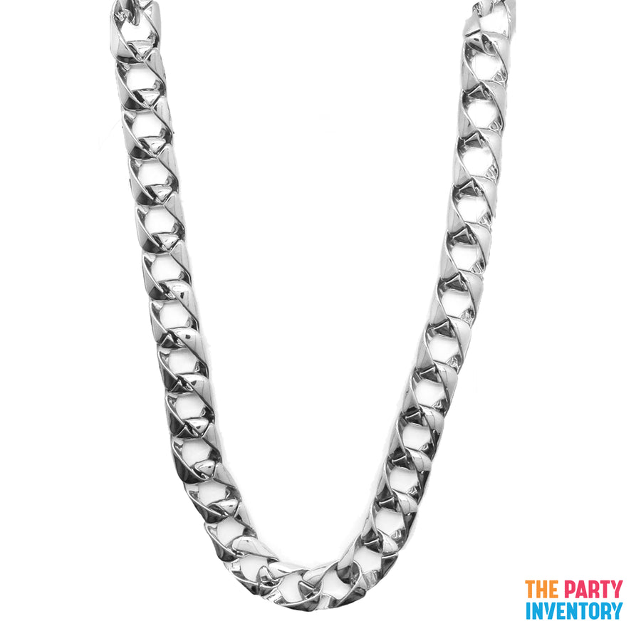 Silver Chain Rapper Necklace