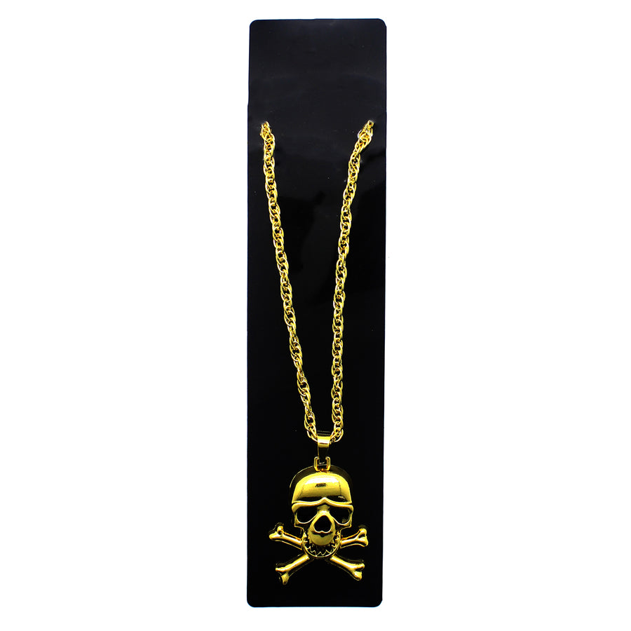 Big Gold Skull Necklace