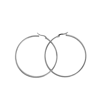 Silver Hoop Earrings