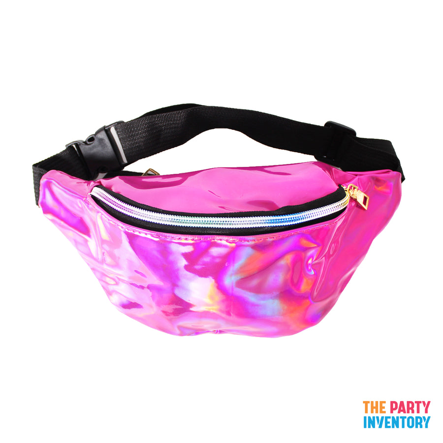 Fluro Pink Iridescent Bum Bag