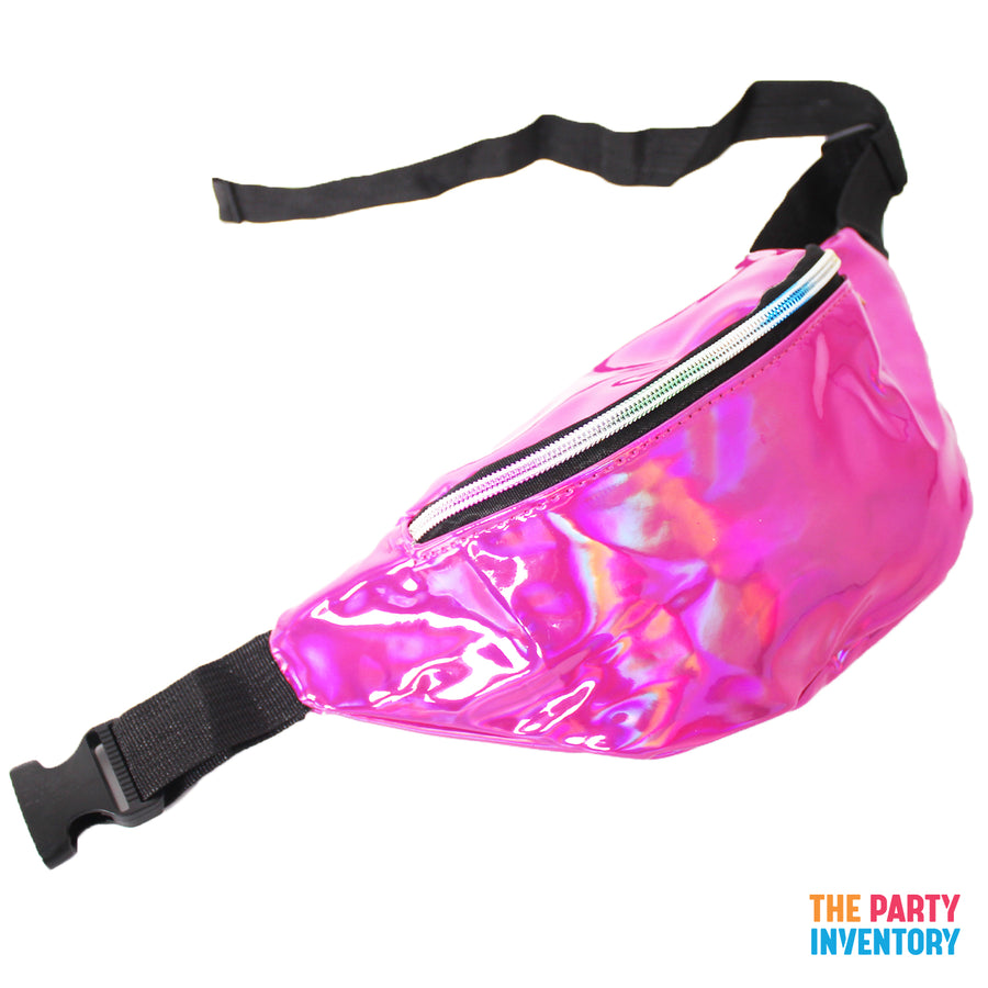 Fluro Pink Iridescent Bum Bag