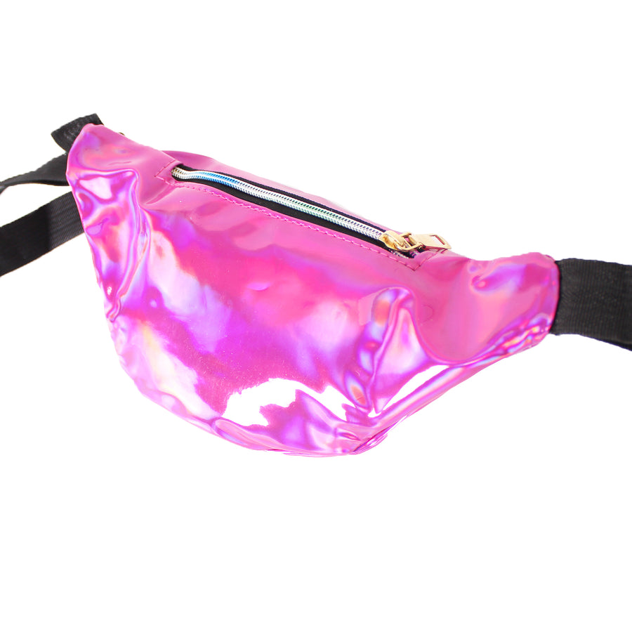 Fluro Pink Iridescent Bum Bag