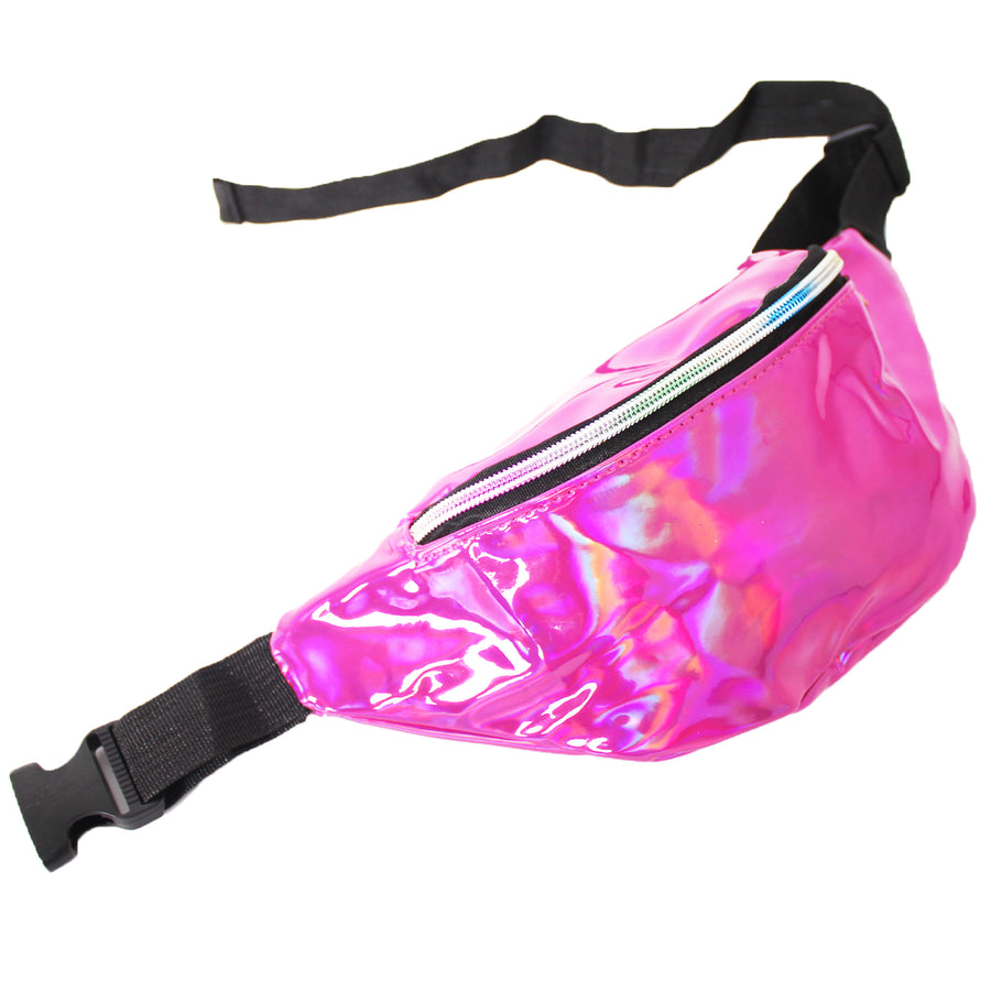 Fluro Pink Iridescent Bum Bag