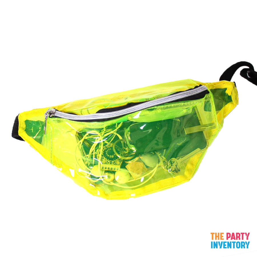 Yellow Transparent Bum Bag